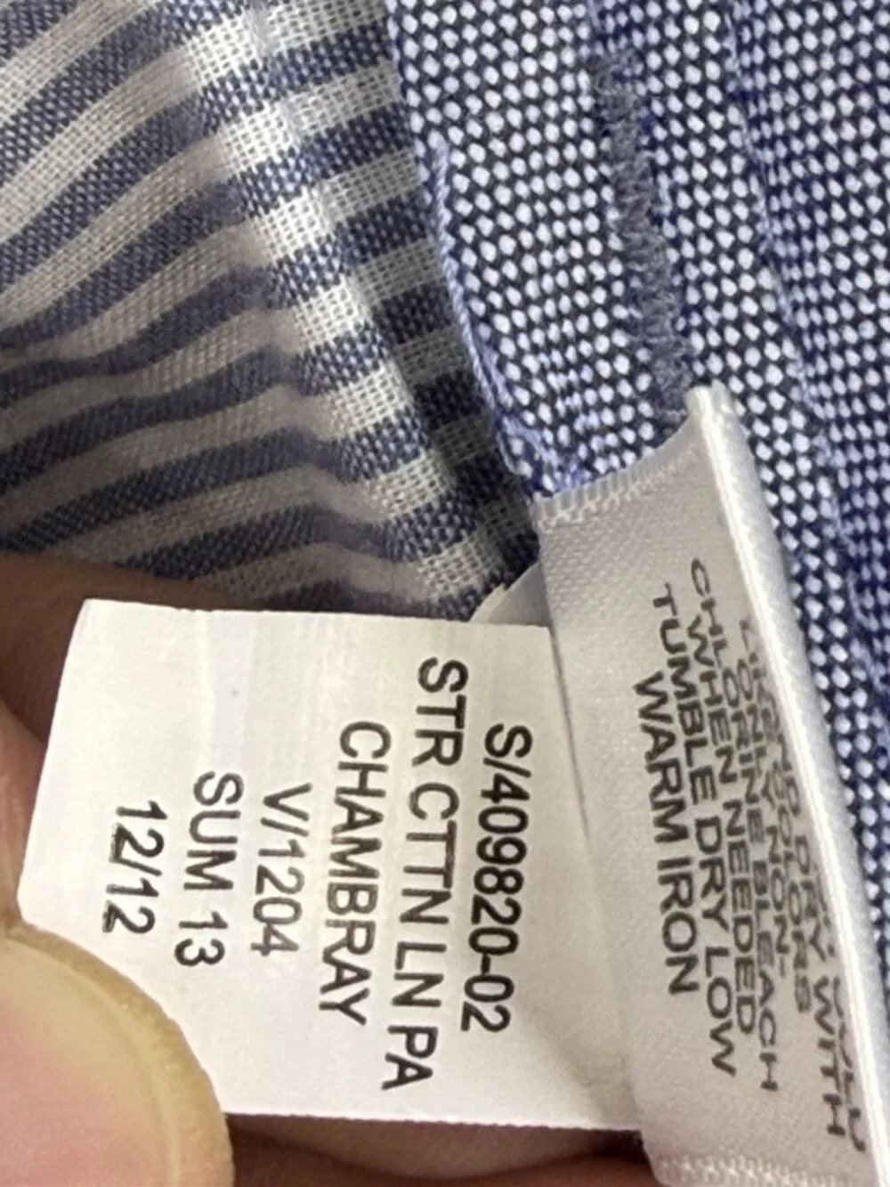 Banana Republic 35x30 Men Linen Blend Pants Straight Fit Blue/Gray Chambray NWT